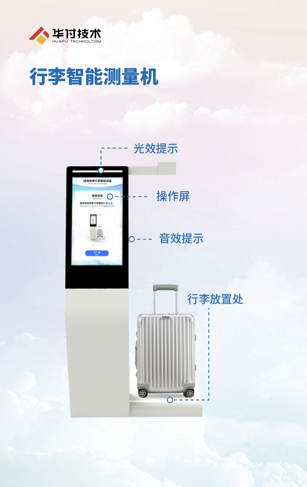 华付技术行李智能测量机 华付技术行李智能测量机